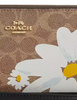 Coach Long Zip Around Wallet In Signature Canvas With Floral Print Tan