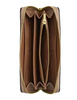 Coach Long Zip Around Wallet In Signature Canvas With Lips Print Sand