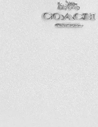 Coach Long Zip Around Wallet Light Silver