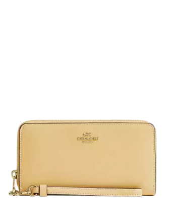 Coach Long Zip Around Wallet Vanilla