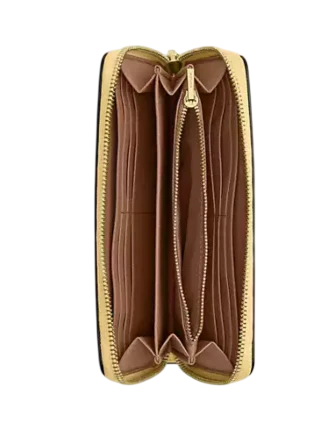 Coach Long Zip Around Wallet Vanilla