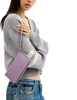 Coach Long Zip Around Wallet With Detachable Card Case Light Violet