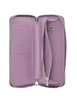 Coach Long Zip Around Wallet With Detachable Card Case Light Violet