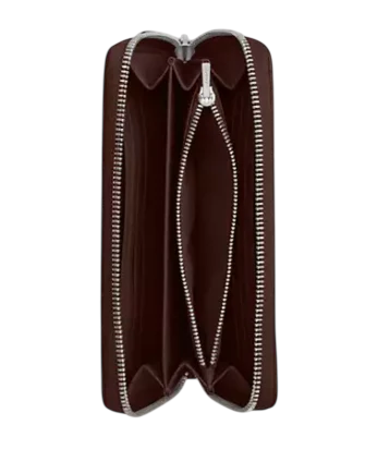 Coach Long Zip Around Wallet With Quilting Maple