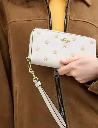 Coach Long Zip Around Wallet With Star Print | Brixton Baker Coach Long Zip Around Wallet With Star Print | Brixton Baker