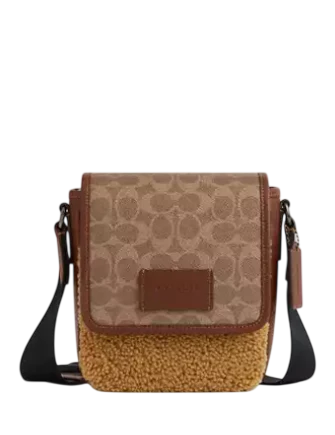 Coach Lucas Crossbody Bag In Signature Canvas Tan