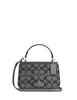 Coach Lysa Top Handle Bag In Signature Canvas  Gunmetal 