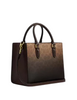 Coach Maggie Small Tote Bag In Ombre Signature Canvas Brown