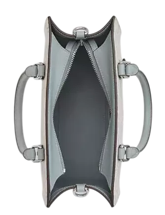 Coach Maggie Small Tote Bag In Pretty Signature Canvas Chalk Blue