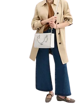 Coach Maggie Small Tote Bag In Signature Canvas Chalk