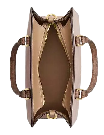 Coach Maggie Small Tote Bag In Signature Canvas Sand Tan 