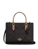 Coach Maggie Small Tote Bag In Signature Canvas Walnut Tan