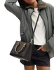 Coach Maggie Small Tote Bag In Signature Canvas Walnut Tan
