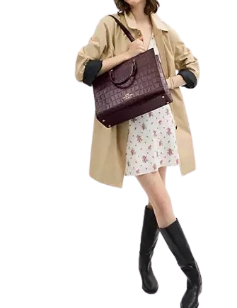 Coach Maggie Tote Bag Merlot 