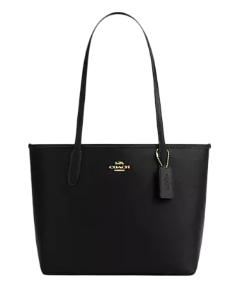 Coach Medium City Tote Bag Black