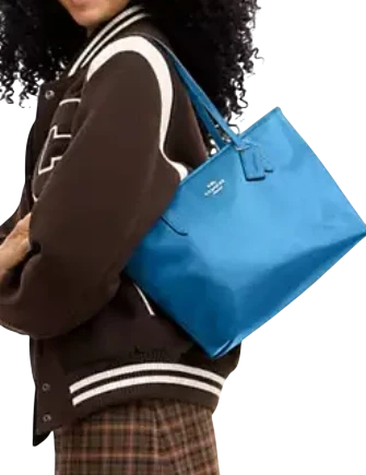 Coach Medium City Tote Bag Blue Jay 
