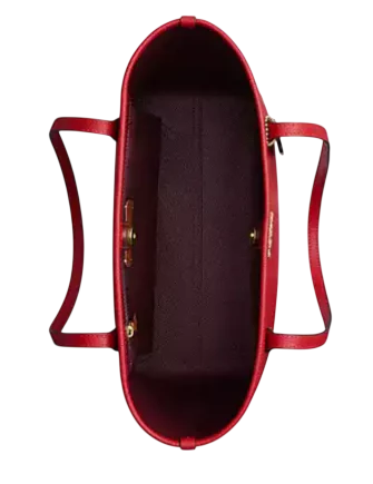 Coach Medium City Tote Bag Bright Cardinal