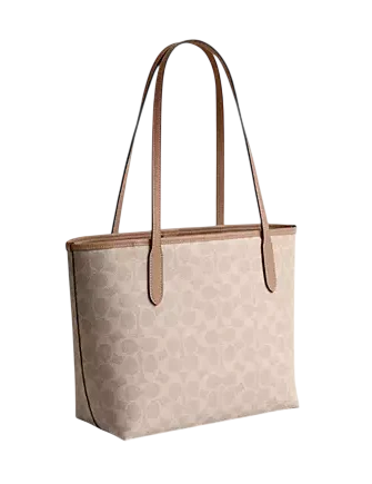 Coach Medium City Tote Bag In Signature Canvas | Brixton Baker