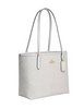 Coach Medium City Tote Bag In Signature Canvas White Chalk
