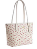 Coach Medium City Tote Bag With Cherry Print Chalk