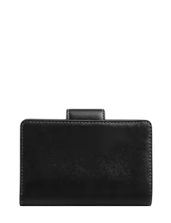 Coach Medium Corner Zip Wallet Black