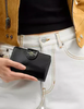 Coach Medium Corner Zip Wallet Black