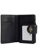 Coach Medium Corner Zip Wallet Black