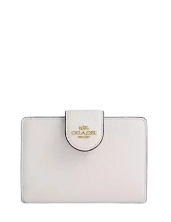 Coach Medium Corner Zip Wallet Chalk