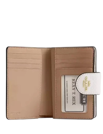 Coach Medium Corner Zip Wallet Chalk