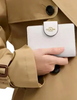 Coach Medium Corner Zip Wallet Chalk