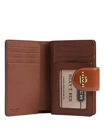 Coach Medium Corner Zip Wallet Cinnamon