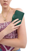 Coach Medium Corner Zip Wallet Emerald