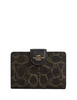 Coach Medium Corner Zip Wallet In Loved Signature Canvas Brown
