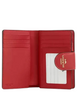 Coach Medium Corner Zip Wallet In Signature Canvas Crimson