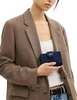 Coach Medium Corner Zip Wallet In Signature Canvas Navy