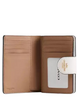 Coach Medium Corner Zip Wallet In Signature Canvas Sand Chalk