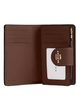 Coach Medium Corner Zip Wallet In Signature Canvas Tan Brown