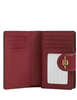 Coach Medium Corner Zip Wallet In Signature Canvas With Cherry Print Tan