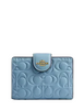 Coach Medium Corner Zip Wallet In Signature Leather Azure