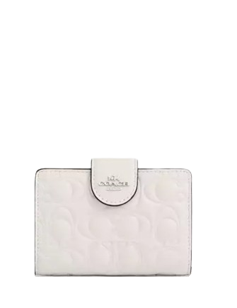 Coach Medium Corner Zip Wallet In Signature Leather