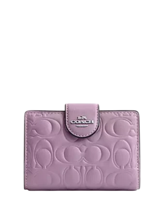 Coach Medium Corner Zip Wallet In Signature Leather