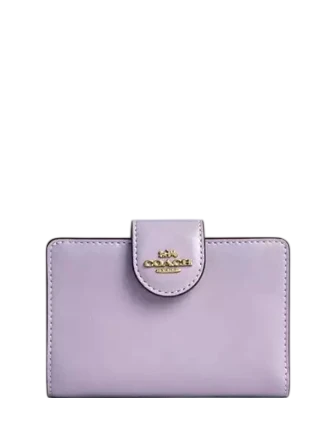Coach Medium Corner Zip Wallet Lilac