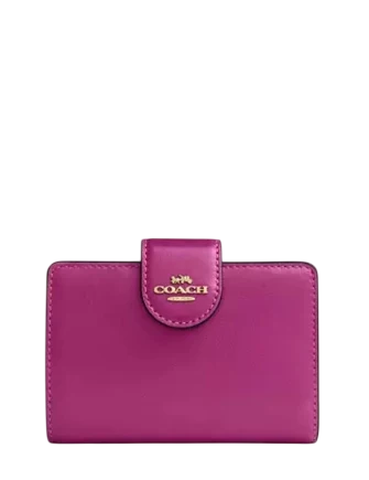 Coach Medium Corner Zip Wallet Magenta