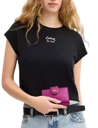 Coach Medium Corner Zip Wallet Magenta