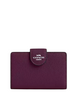 Coach Medium Corner Zip Wallet Plum