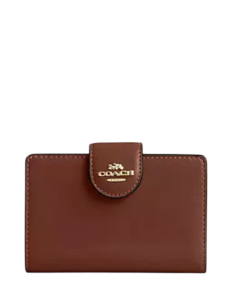 Coach Medium Corner Zip Wallet Redwood