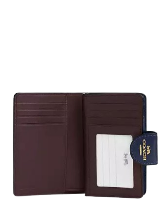 Coach Medium Corner Zip Wallet True Navy