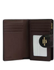 Coach Medium Corner Zip Wallet With Floral Print Black WIne