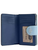 Coach Medium Corner Zip Wallet With Floral Print Blue