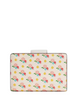 Coach Medium Corner Zip Wallet With Floral Print Chalk